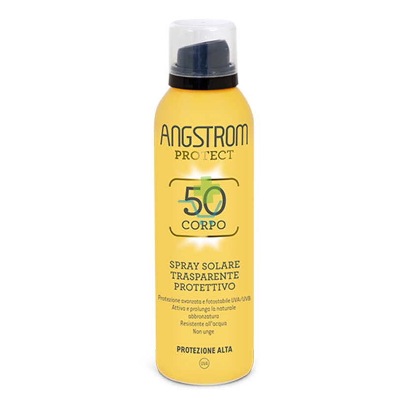 Angstrom Linea Corpo Spray Solare Trasparente Protettivo Protezione 50 150 ml