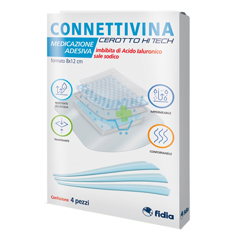 Fidia Linea Dispositivi Medici Connettivina Cerotto HI Tech 8x12 cm