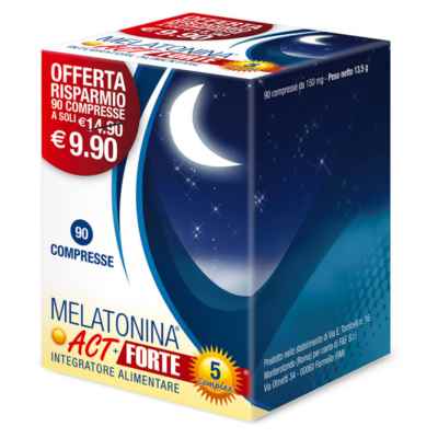 Linea Act Linea Sonno Melatonina Act 5 Forte Integratore 90 Compresse